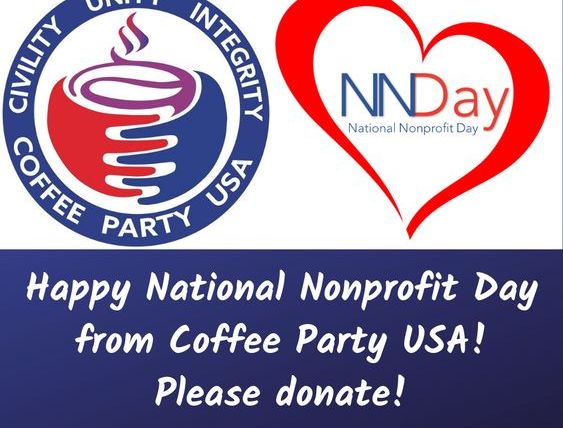 Happy National Nonprofit Day from Coffee Party USA!
