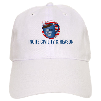 Coffee Party Baseball Cap | Coffee with Friends | Merchandise (via Cafe Press) Baseball Cap | Coffee with Friends | Coffee Party USA | Incite Civility & Reason