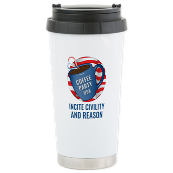 Coffee Party USA Travel Mug. Coffee Party USA Travel Mug | Coffee with Friends | Merchandise (via Cafe Press)