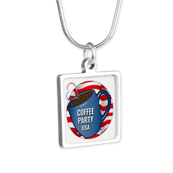 Necklace Necklace with Coffee Party USA charm Coffee with Friends | Merchandise (via Cafe Press)