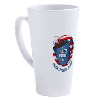 Latte Mug Coffee Party USA Latte Mug | Coffee with Friends | Merchandise (via Cafe Press)